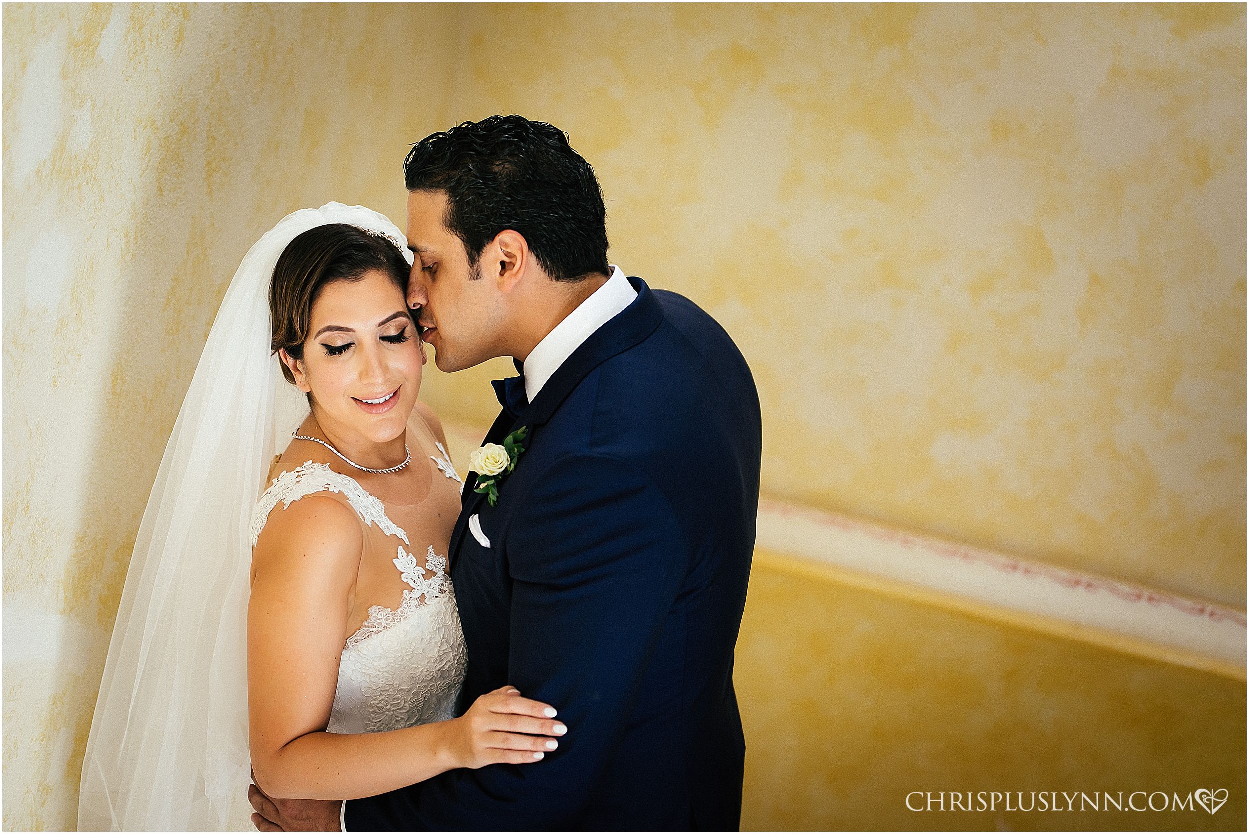 Cabo del Sol Wedding | First Look Bride + Groom Portrait